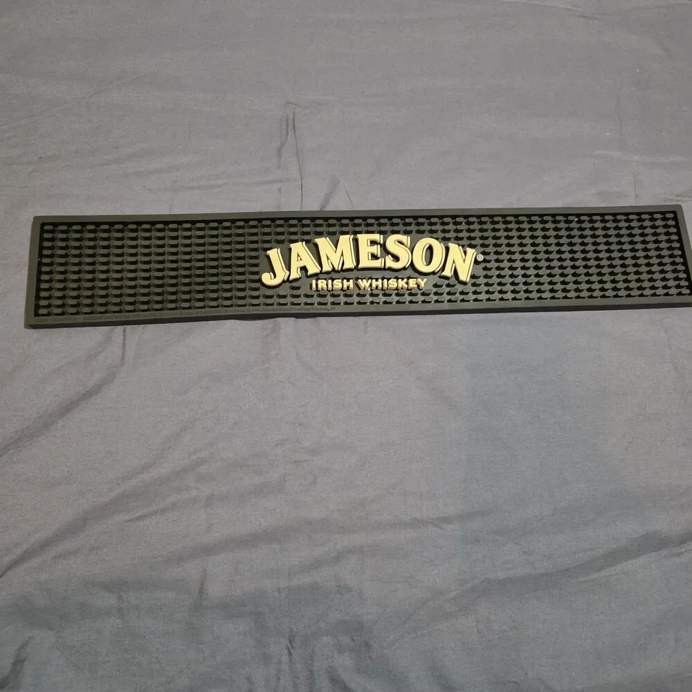 Jameson Irish Whiskey Bar Rail Spill Mat Man Cave Bartender Frat 21